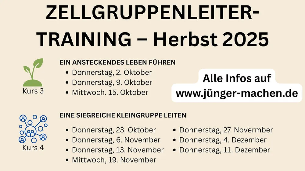 Zellgruppenleiter-Training – Herbst 2025