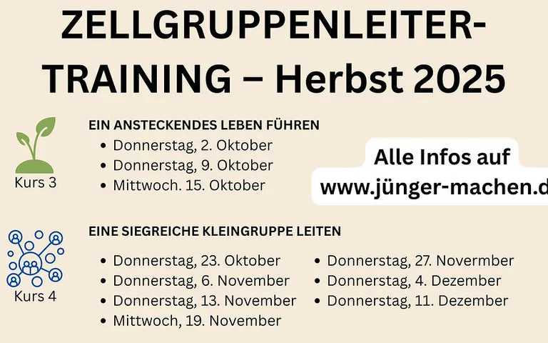 Zellgruppenleiter-Training – Herbst 2025